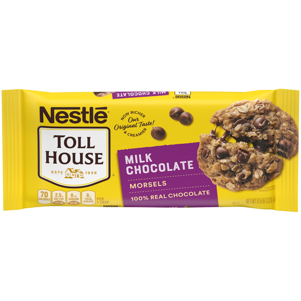 Nestle Toll House Milk Chocolate Morsels Display Ready 11.5 oz., PK12 00028000619947U